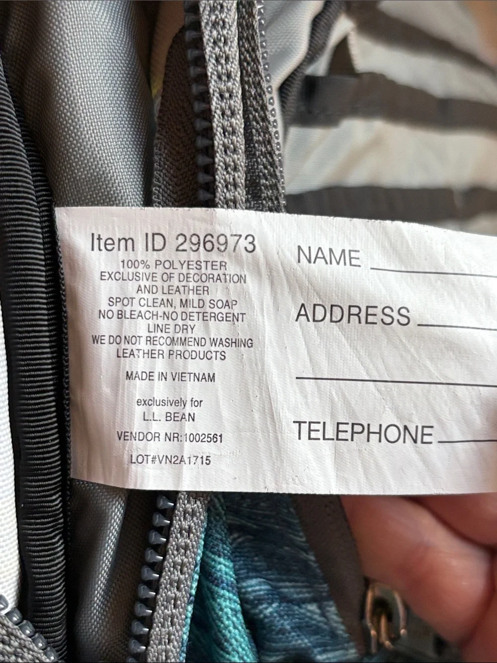 LL Bean  Big Nylon Ledge Laptop backpack—super roomy, green &blue pockets galore